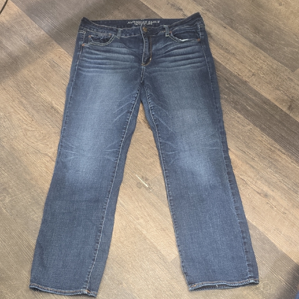 American Eagle Outfitters Women's Straight Leg Denim Jeans